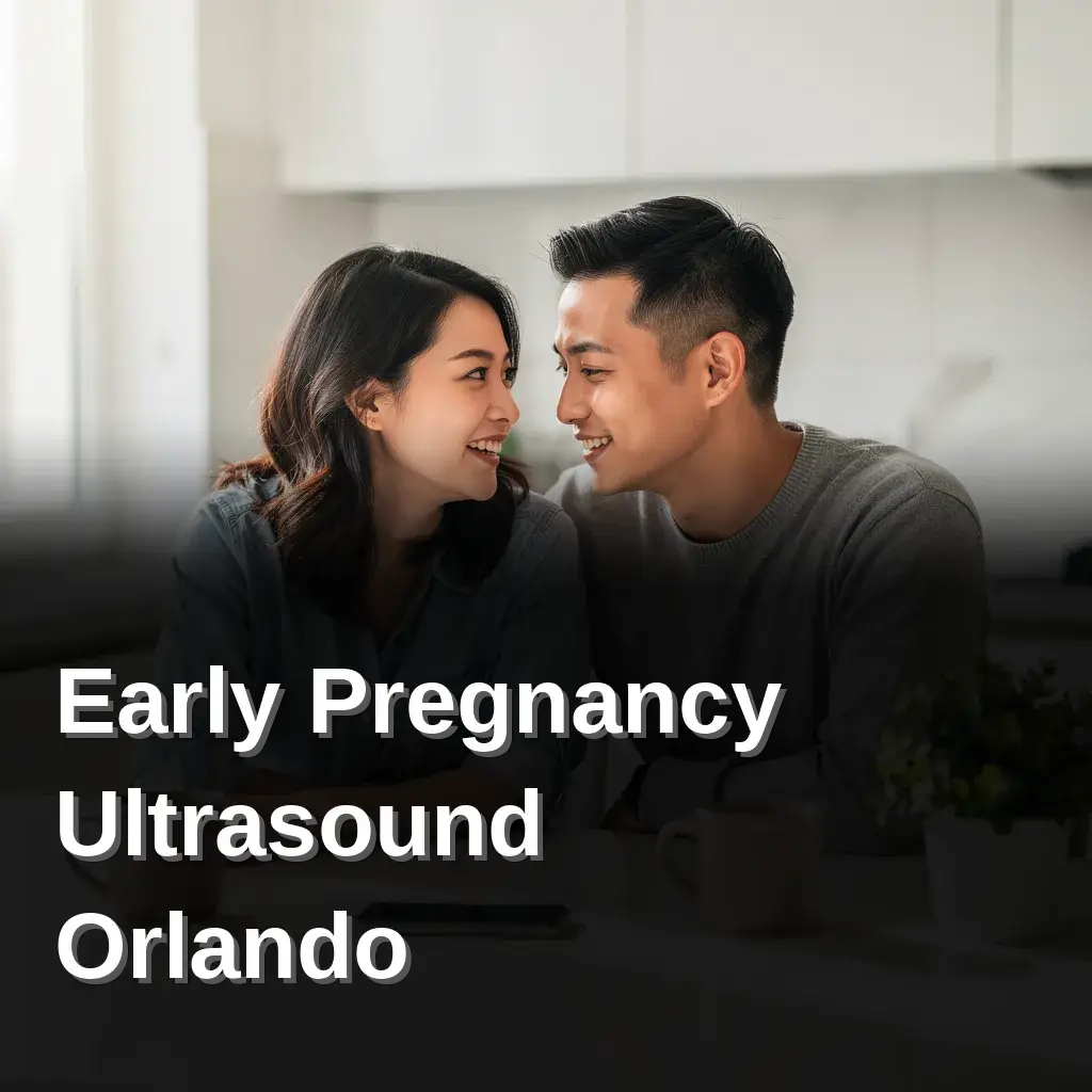 Couple sharing happy news from an early pregnancy ultrasound visit